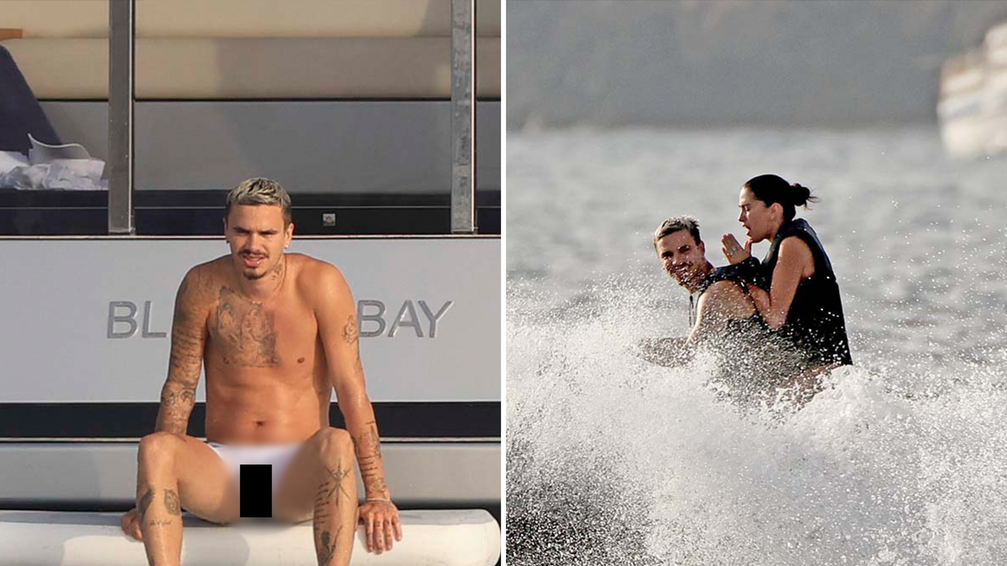 Romeo Beckham Shows Off Butt, Genitals In Soaked White Shorts