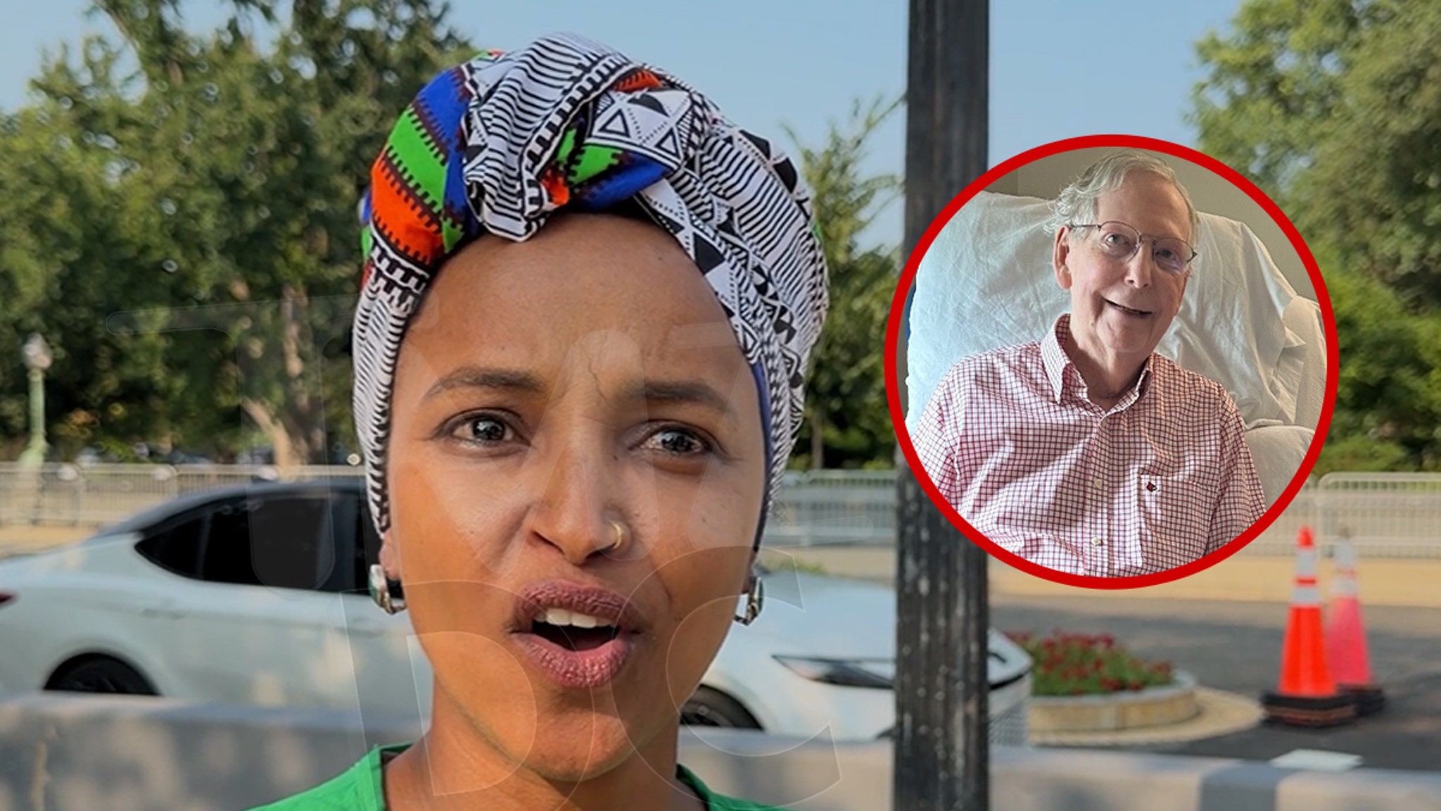 Rep. Ilhan Omar Says Mitch McConnell Proof of Life Photo Looks Like A.I.