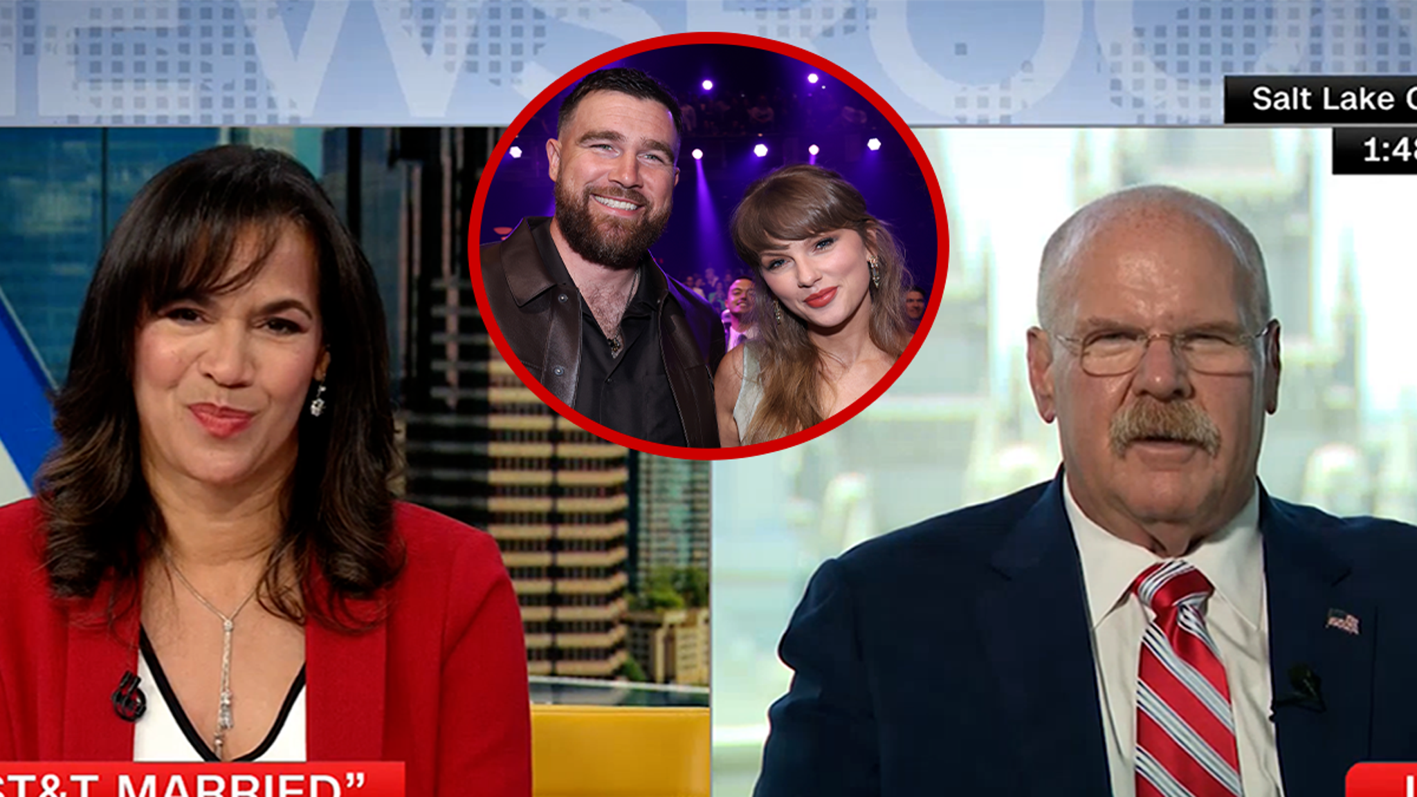 Andy Reid Reveals Adam Sandler’s Marriage Advice for Taylor Swift, Travis Kelce