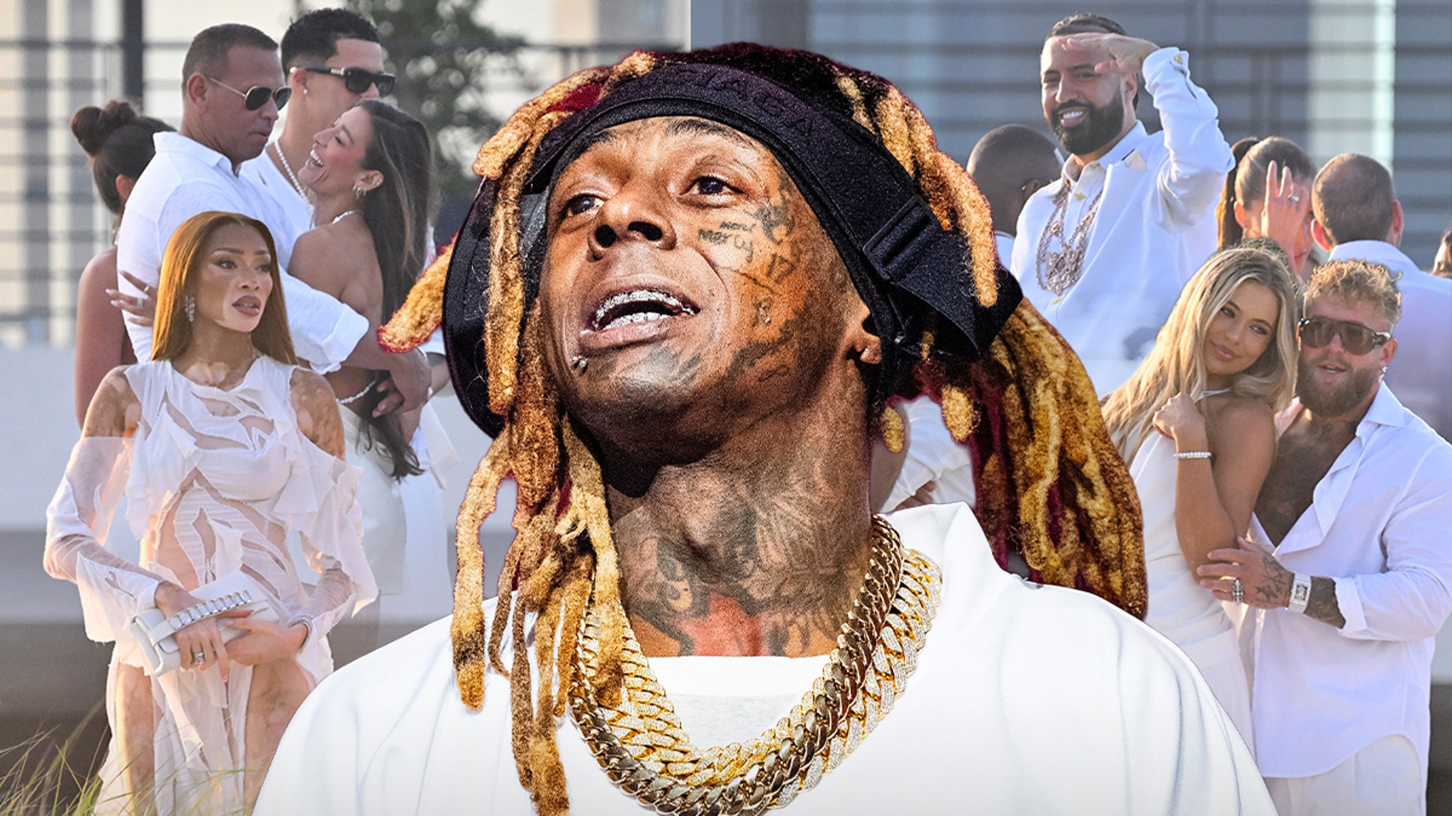 Lil Wayne Parties at Michael Rubin’s White Party Hours After No-Show At Maine Concert