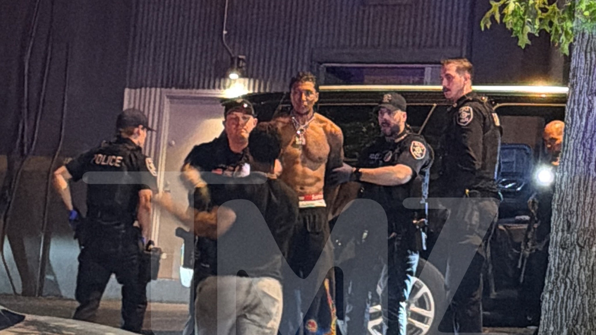 MarJon Beauchamp’s Rock-Hard Abs on Full Display During Detainment After Pals Scuffle Over Women